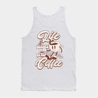 Life Begins After Coffee Coffee Lover Tank Top